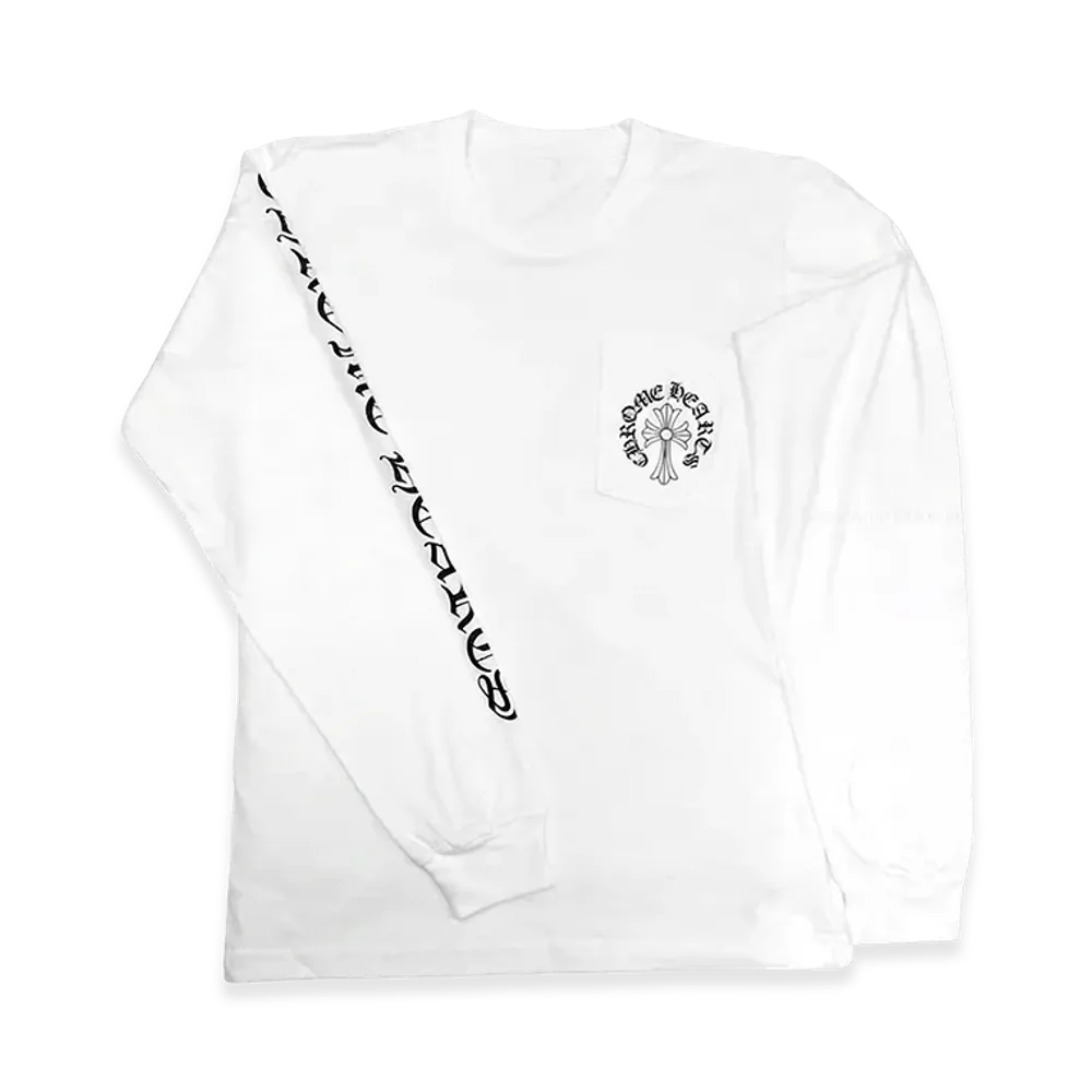 Chrome Hearts Hairy Cross & Horseshoe L/S T-Shirt "White"