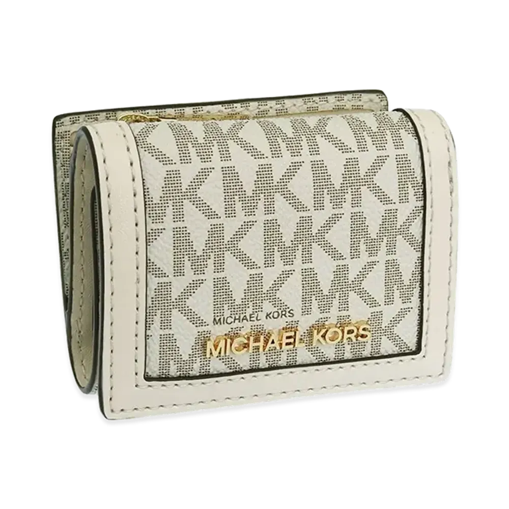 MICHAEL KORS Women's Trifold Wallet "Ivory Multi"