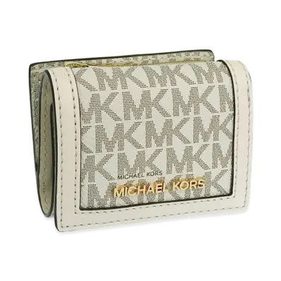 MICHAEL KORS Women's Trifold Wallet "Ivory Multi"