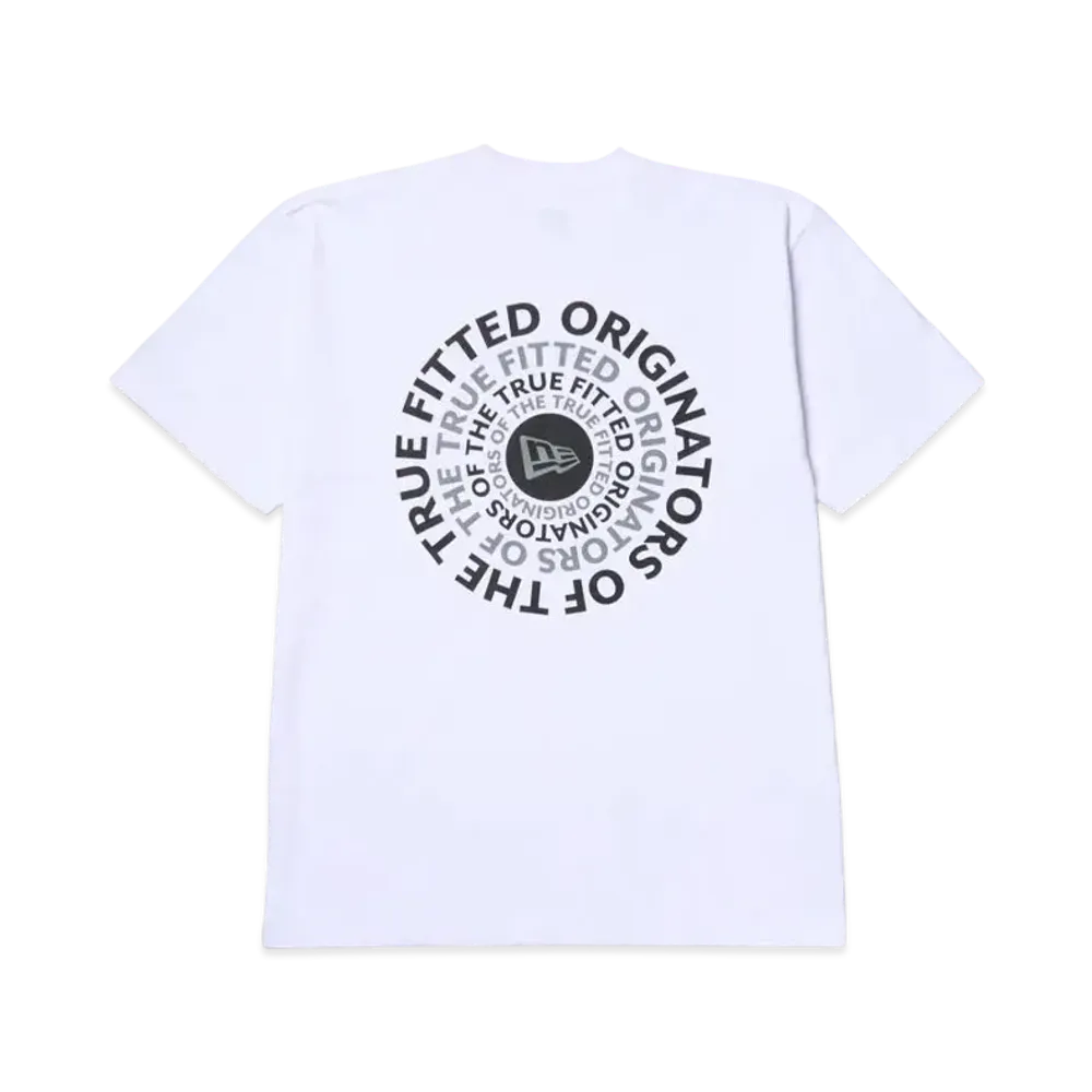 NEW ERA Short Sleeve Cotton T-shirt Circle OOTTF Regular Fit "White"