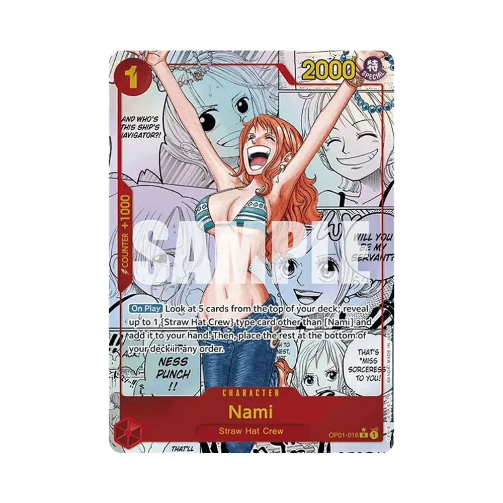 ナミ R-SP (コミパラ) [OP01-016]【英語版】(プレミアムブースター「ONE PIECE CARD THE BEST」)