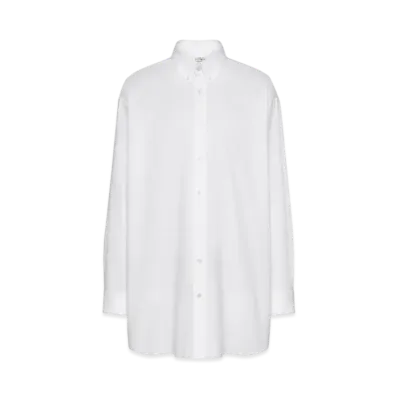 Maison Margiela Men's Organic Cotton Oxford Shirt "White"