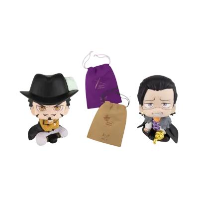 MegaHouse "Lookup" -ONE PIECE- Dracule Mihawk & Crocodile with limited edition drawstring bag