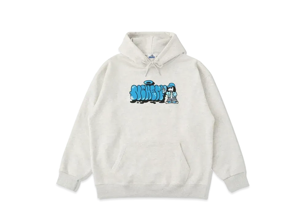 9090 x centimeter Graffiti Hoodie "Marble Gray"