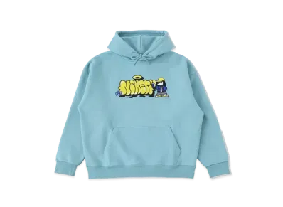 9090 x centimeter Graffiti Hoodie "Saxe Blue"