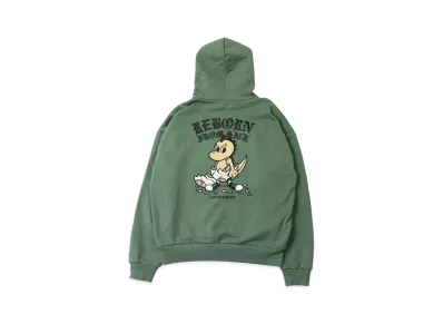 9090 x minagi REBORN FROM SICK Hoodie "Dusty Mint"