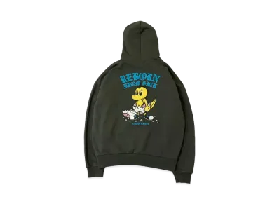 9090 x minagi REBORN FROM SICK Hoodie "Charcoal"