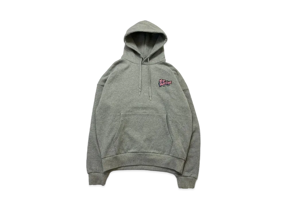 9090 x Nah Zip Your Lips Hoodie "Gray"