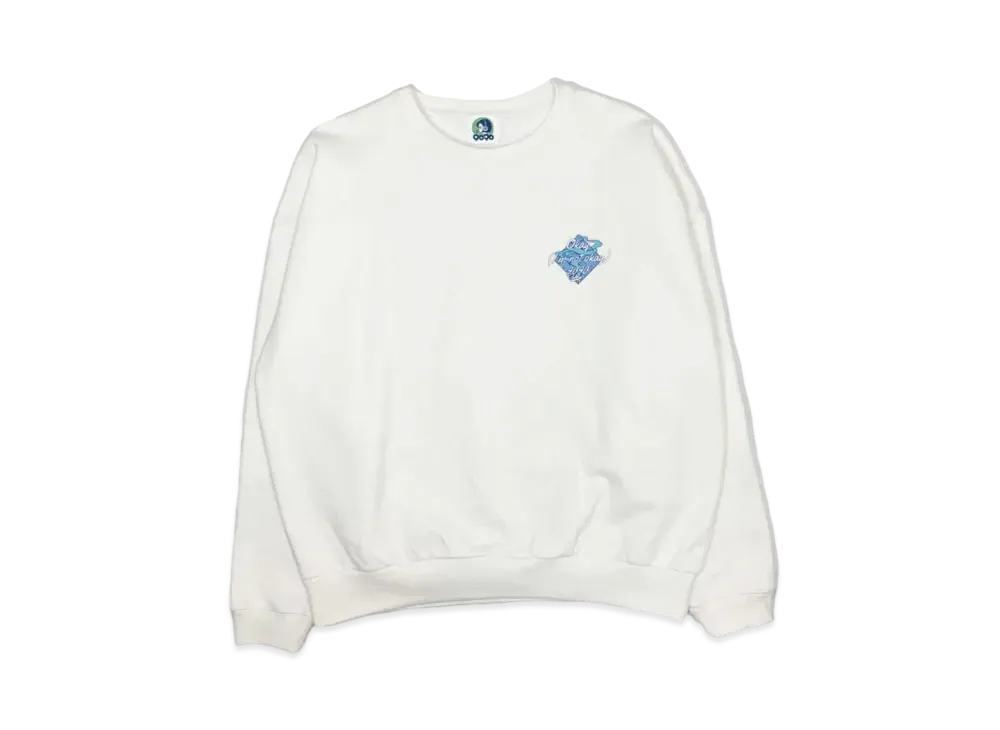 9090 x YOSHITO Okay (I'm not okay) Sweat "White"
