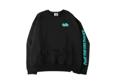 9090 x ichiraku studio FxxK THE SNS POLICE Sweat "Black"