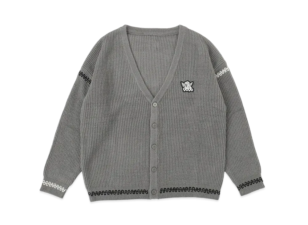 9090 Angel Knit Cardigan "Gray"