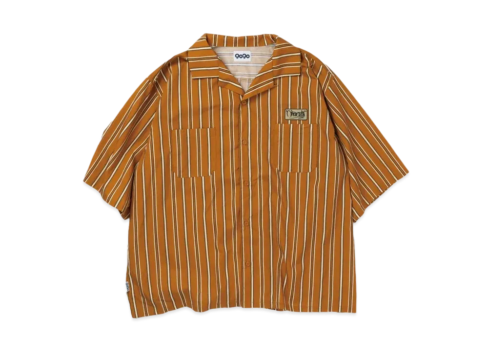 9090 Multi-Stripe Big Shirts "Orange"