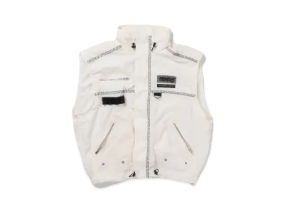 9090 TECHNO Metallic Vest "Off White"