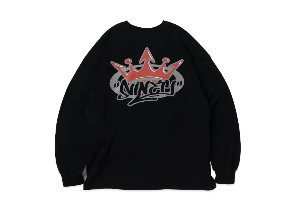 9090 King Logo Long Tee "Black"