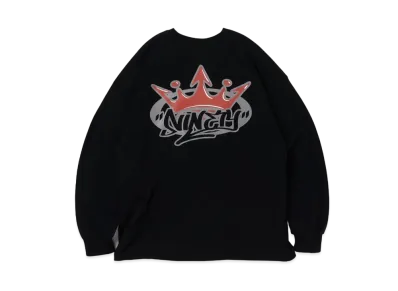 9090 King Logo Long Tee "Black"