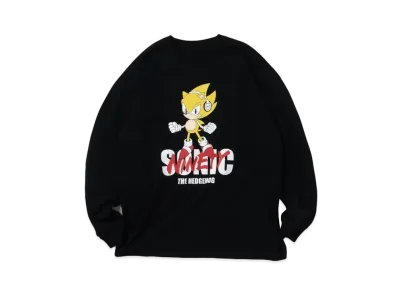 9090 x SONIC THE HEDGEHOG SUPER SONIC Long tee "Black"