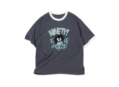 9090 Drowning in SNS Ringer Tee "Charcoal"