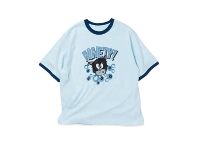 9090 Drowning in SNS Ringer Tee "Dusty Blue"