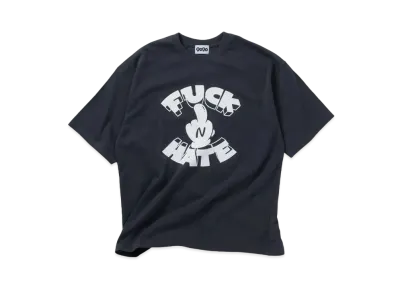 9090 F**K HATE Tee "Charcoal"