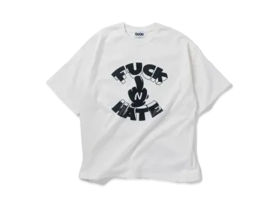 9090 F**K HATE Tee "White"