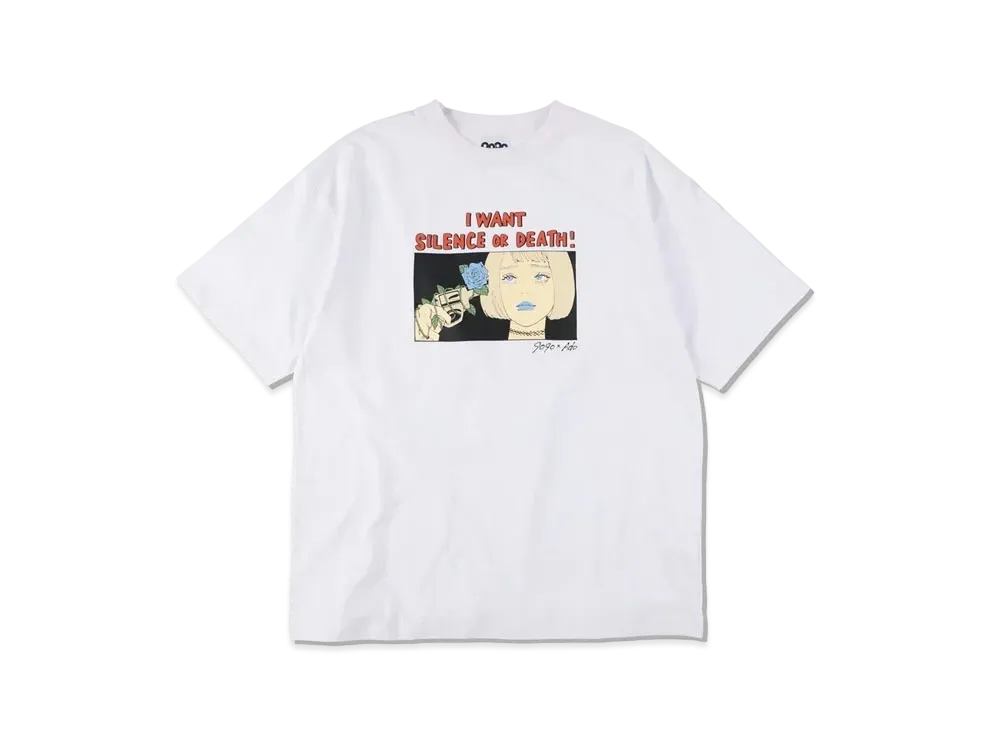 9090 x Ado SILENCE or DEATH Tee "White"