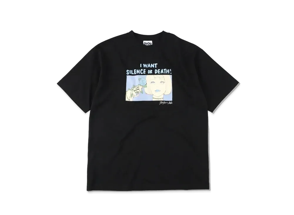 9090 x Ado SILENCE or DEATH Tee "Black"