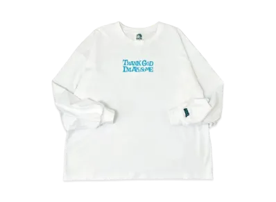 9090 x Nakano On Smoking Skull long T "White"