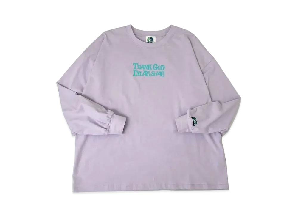 9090 x Nakano On Smoking Skull long T "Lavender"