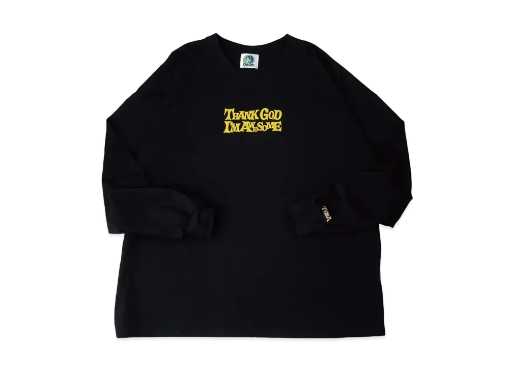 9090 x Nakano On Smoking Skull long T "Black"