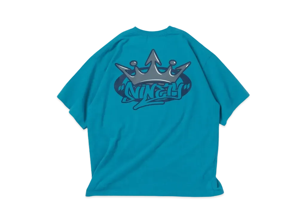 9090 King Logo tee "Saxe Blue"