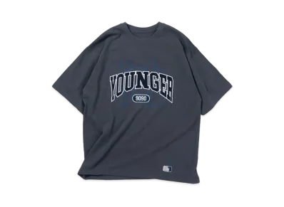 9090 x younger song College Tee "Charcoal"