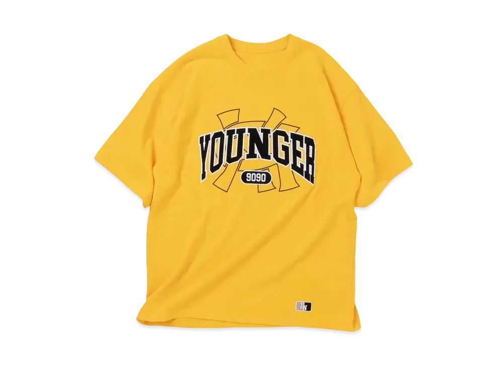 9090 x younger song College Tee "Yellow"