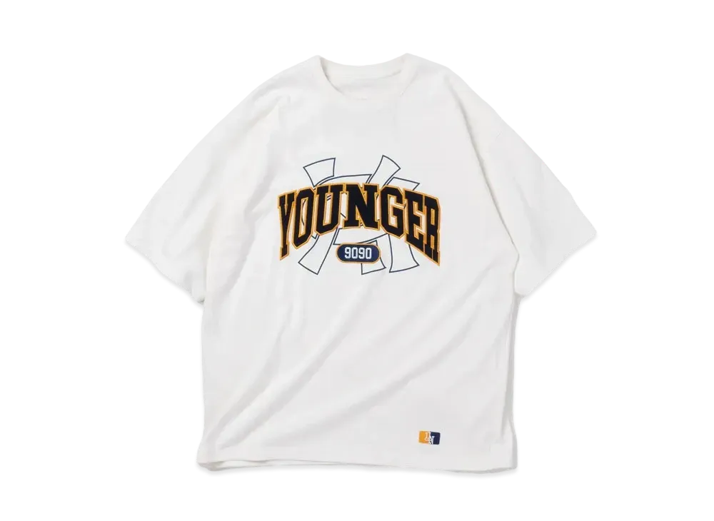 9090 x younger song College Tee "White"