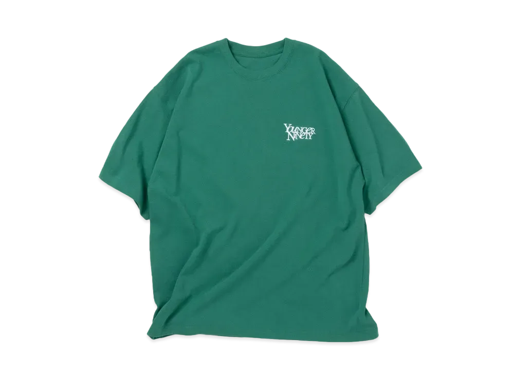 9090 x younger song Logo Tee "Green"