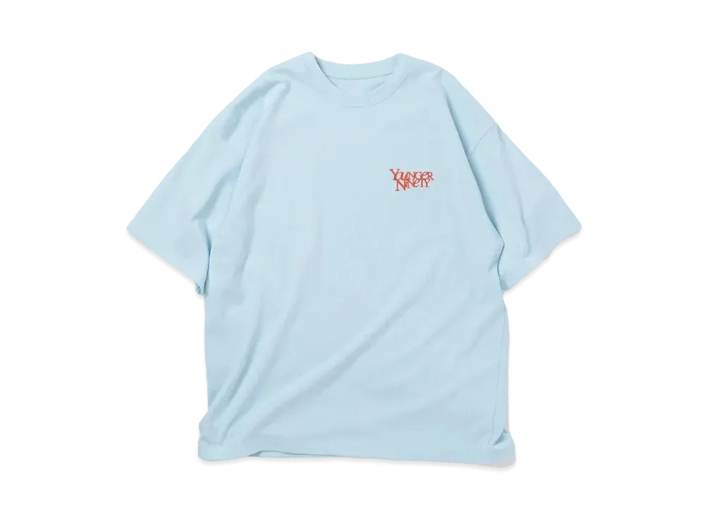 9090 x younger song Logo Tee "Light Blue"
