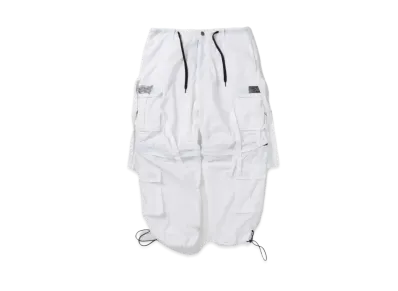 9090 TECHNO cargo pants "White"