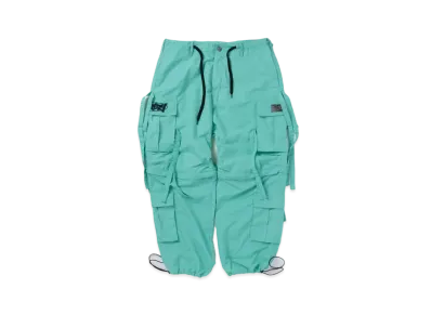 9090 TECHNO cargo pants "Mint Green"