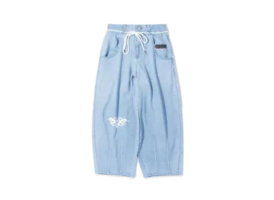 9090 TECHNO Balloon Denim Pants "Light Blue"
