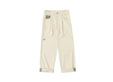 9090 Animal Painter Pants "Off White"