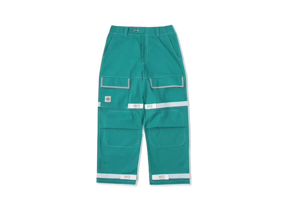 9090 Reflector Line Balloon Pants "Green"