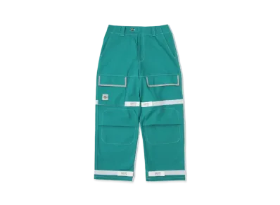 9090 Reflector Line Balloon Pants "Green"