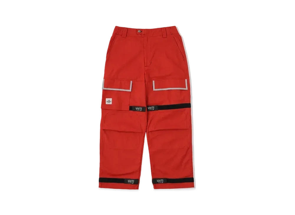 9090 Reflector Line Balloon Pants "Orange"