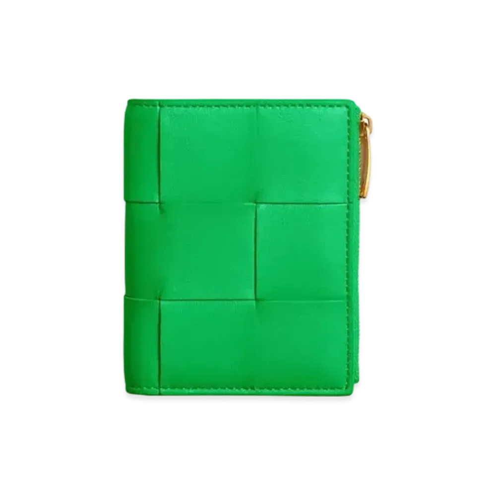Bottega Veneta Bi-fold Zip Wallet "Parakeet"