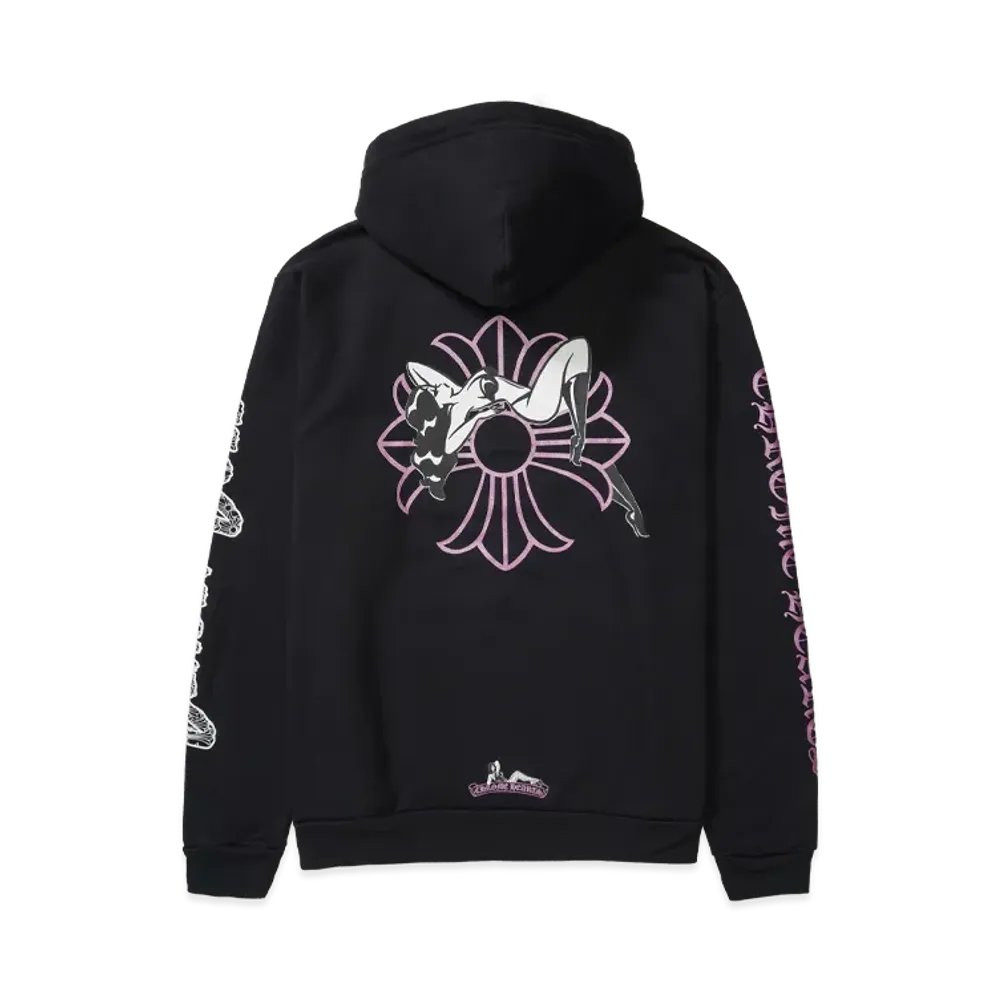 Chrome Hearts Deadly Doll Pullover Hoodie "Black"