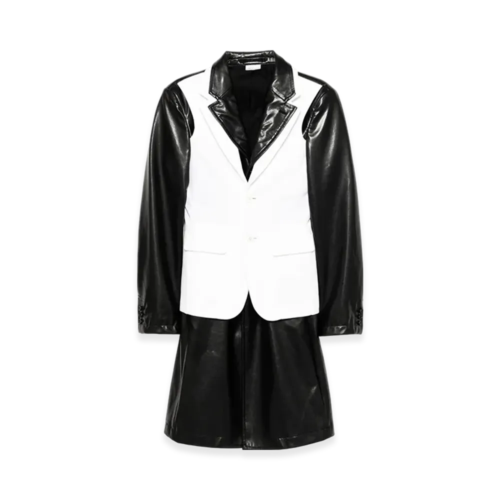 COMME des GARCONS HOMME PLUS Layered Coat "White"
