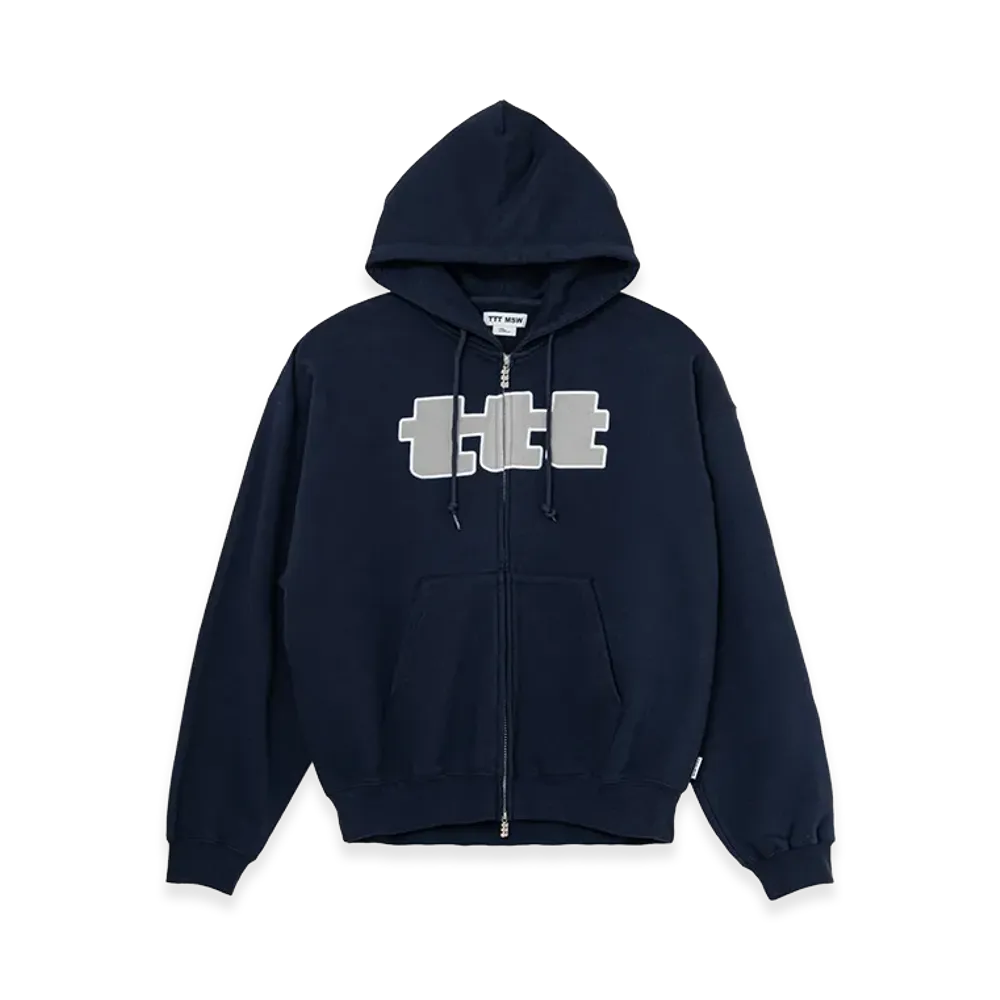 TTTMSW TTT Big Logo Zip Up Hoodie "Navy"