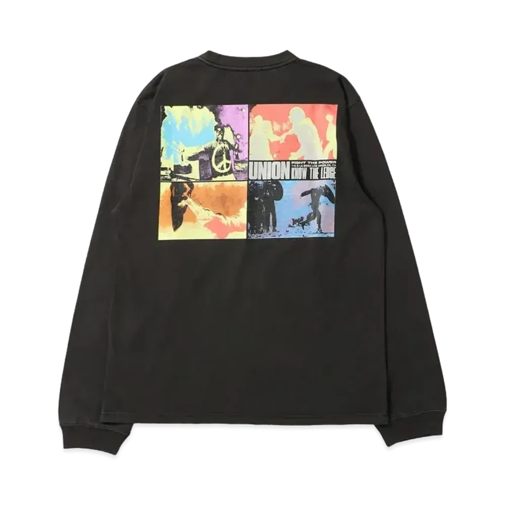 UNION Uprise L/S Tee "Vintage Black Pigment"