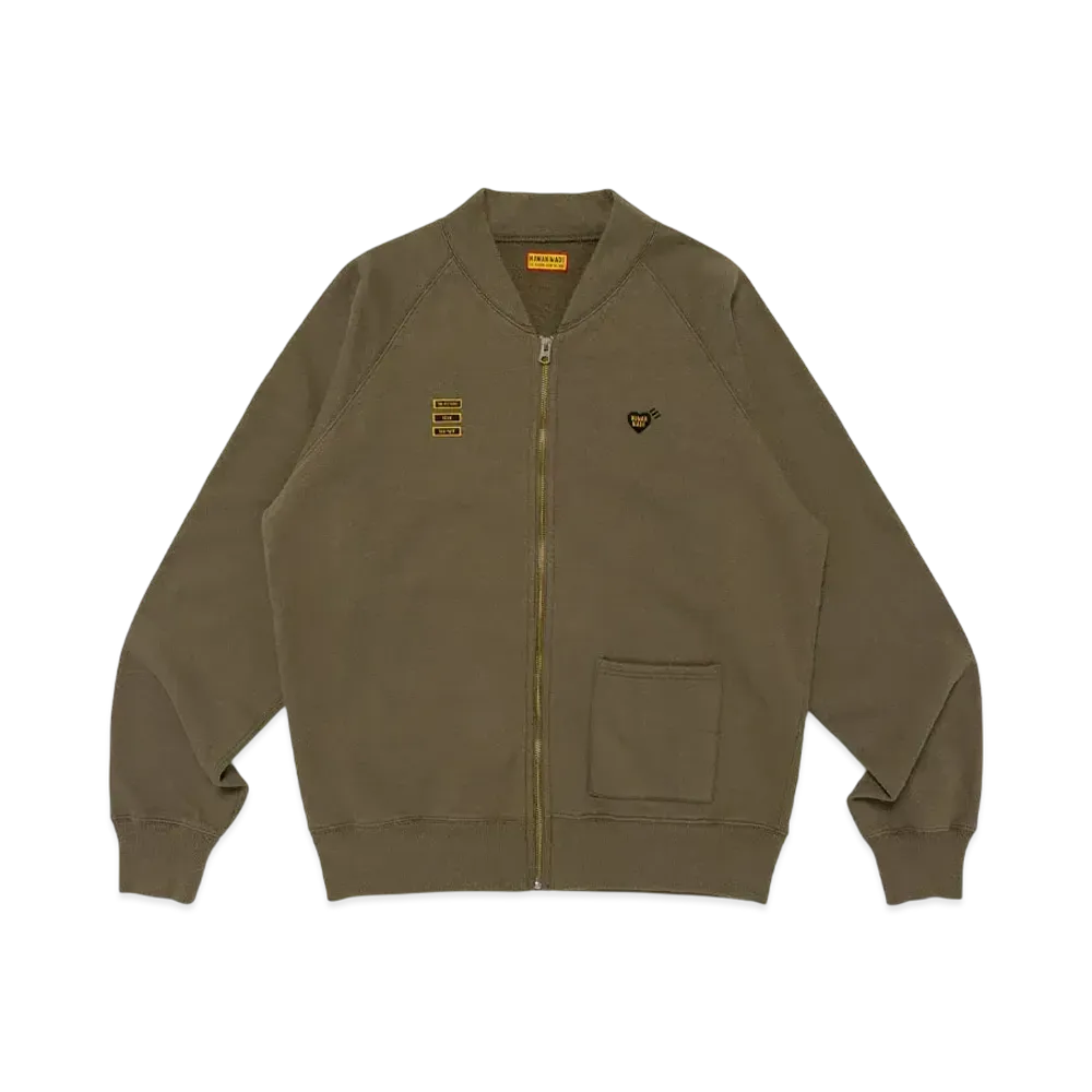 HUMAN MADE Sweat Cardigan "Olive Drab"