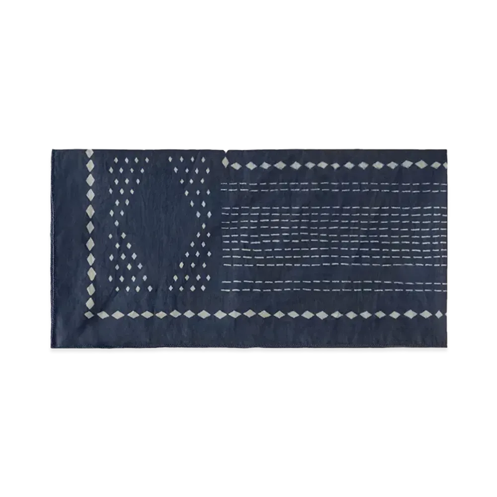 C.P. Company Printed Muslin Logo Bandana "Total Eclipse Blue"