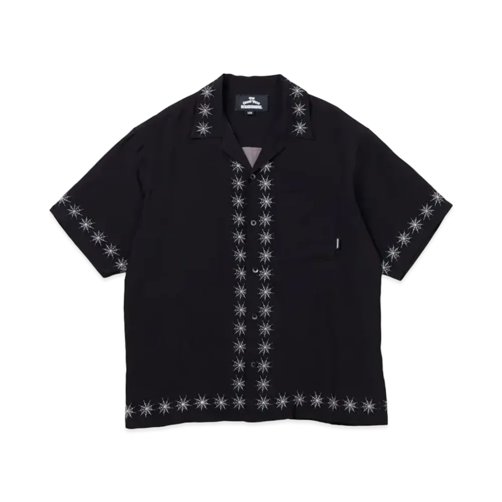 NEIGHBORHOOD NH x The Great Frog Spiderweb Hawaiian Shirt SS "Black"
